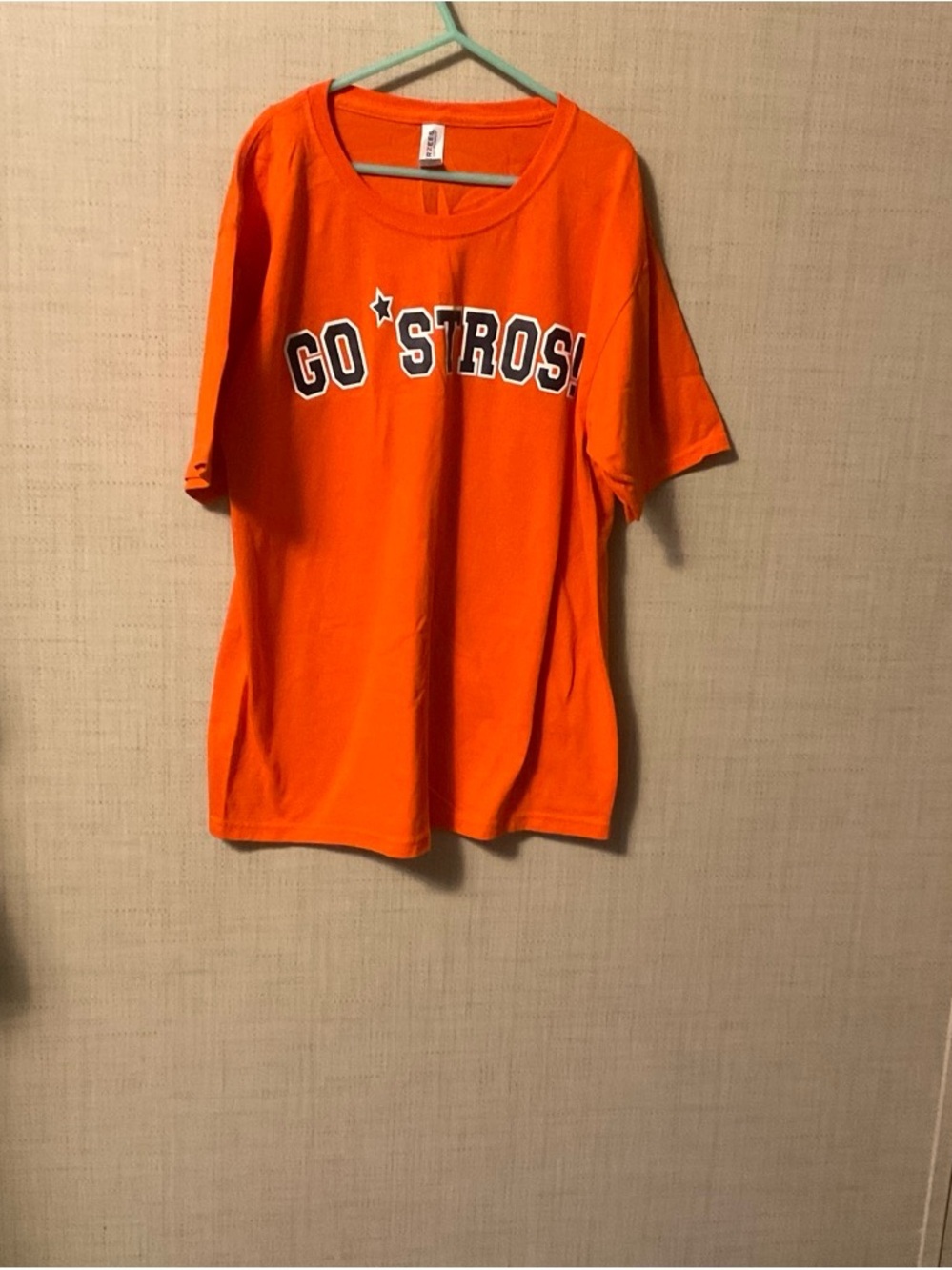 Jerzees Orange Kids' 'GO STROS!' Short Sleeve Tee